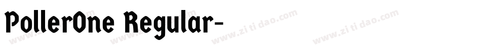 PollerOne Regular字体转换